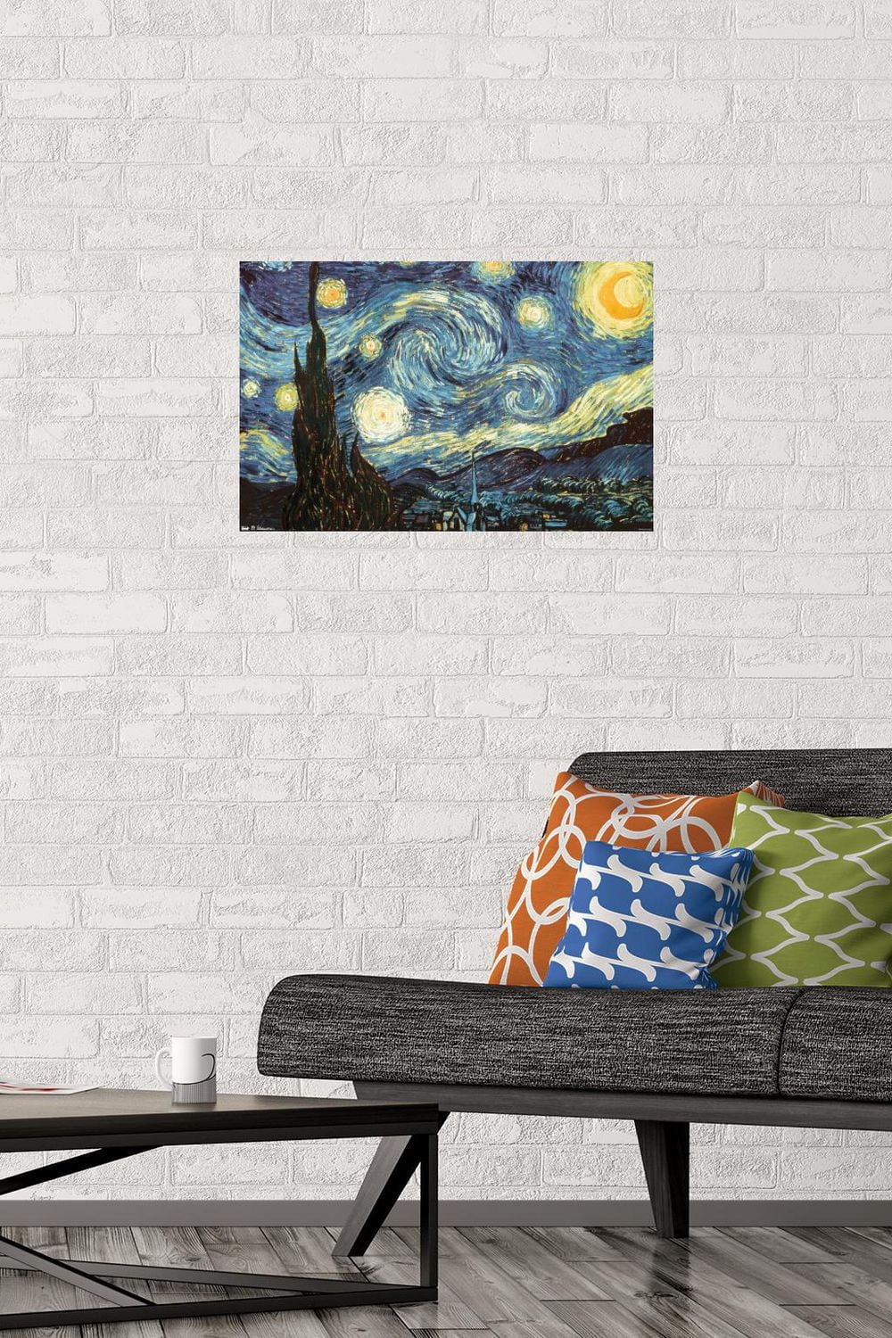 The Starry Night by Vincent van Gogh Wall Poster, 22.375" x 34"