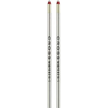 Cross Mini Ballpoint Pen Refill - Red Medium - Dual Pack