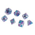 thumbnail image 3 of Dados Poliédricos CUTICAT 7 Piezas D8 D10 D12 D20 para Mazmorras Y Dragones DND RPG Game Morado, 3 of 7