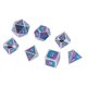 thumbnail image 3 of de dados poliédricos de 7 piezas de aleación de zinc de 7 piezas para mazmorras y dragones, de dado, enseñanza de matemáticas D morado Hugo Lote de dados poliédricos, 3 of 7