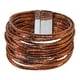 thumbnail image 5 of Pulsera de mujer tipo brazalete premium, accesorios para atuendos, fácil de usar, regalo, brazalete versátil con cierre, elegante Café, 5 of 8