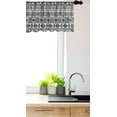 thumbnail image 3 of Ambesonne Mexican Print Window Valance, Geometric Monochrome, 54" X 18", Charcoal Grey White, 3 of 3