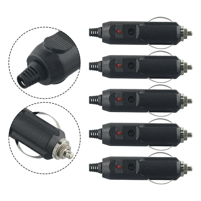 cigarette lighter socket with crocodile clips Cigarette Lighter Socket with Red/Black Clips
