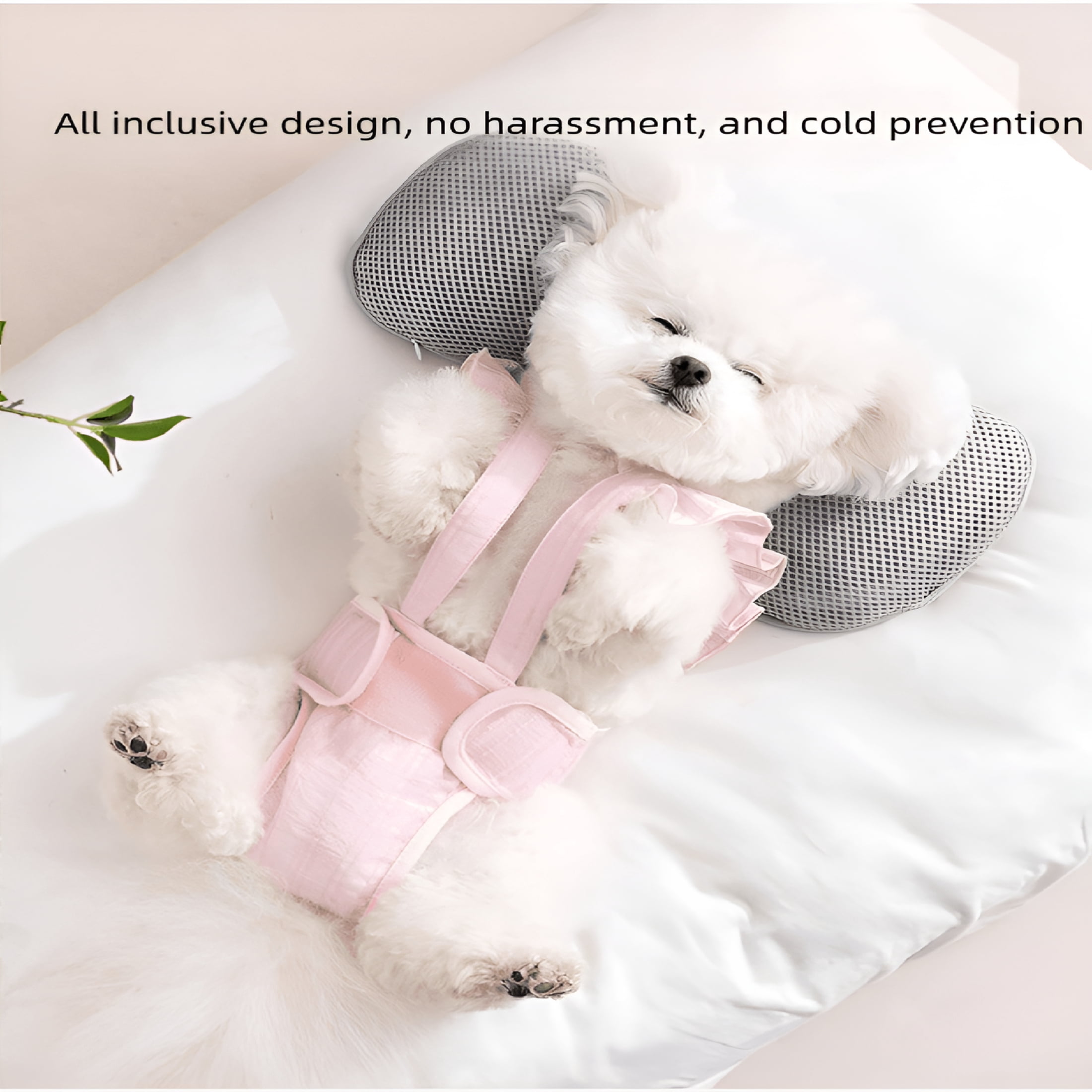 OITY 3 Pack Female Dog Menstrual Diapers - Heat Cycle Sanitary Pants, Breathable Striped Jacquard Fabric Doggie Diapers for Female Dogs