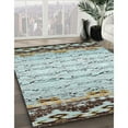 thumbnail image 3 of Ahgly Company Machine Washable Indoor Square Contemporary Army Brown Area Rugs, 4' Square, 3 of 7