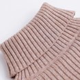thumbnail image 5 of IVEYRTF Boys Girls High Neck Knit Sweater Solid Color Warm Cozy Fall Winter Fashion Thermal Top Everyday Wear for Kids 1-13 Years(White,6-7 Years), 5 of 5