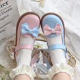 thumbnail image 3 of Style 3 Calcetines cortos de verano para mujer y niña, medias tobilleras de princesa japonesas con diseño de telas combinadas con volantes y volantes de Lolita japonesa, 3 of 5