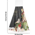 thumbnail image 3 of SKYSONIC 2 Pack Christmas Pattern Hand Towels, Soft and Absorbent Kitchen Towels with Hanging Loop Microfiber Tie Towel for Bathroom, Laundry Room, Farmhouse, 14" x18.2", 3 of 7