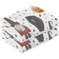thumbnail image 2 of GZHJMY Halloween Gnome Cotton Hand Towel Set of 2, Highly Absorbent Soft Fingertip Towels for Bathroom Kitchen Hotel Gym Spa, 16 x 28 Inch Washcloths, 2 of 7
