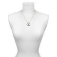 thumbnail image 3 of Delight Jewelry Silvertone Caduceus - OTA Hero Ring Charm Necklace, 18", 3 of 4