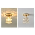 thumbnail image 6 of Crystal Ceiling lighting led E26 Base Flush Mount Close to Ceiling Lighting Fixture Chandelier for Office Balcony kitchen Room Entryway - Style A, 6 of 8