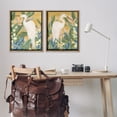 thumbnail image 3 of Stupell Industries Great Egret in Blooming Bushes Animals Painting Brown Floater Framed Canvas Art Print Wall Art, 31 x 25, Set of 2, 3 of 10