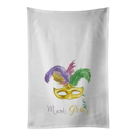 

Caroline s Treasures WDK4663WTKT Yellow Mask Mardi Gras White Kitchen Towel Set of 2 Dish Towels 19 X 25 multicolor