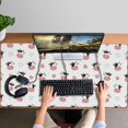thumbnail image 4 of Long Mouse Pads for Desk,White Cow Heart Pattern Desk Mats on Top Of Desks, Desk Mouse Pad Extra Large with 3mm Non-Slip Base and Stitched Edge for Gaming,Office,Work,Home 47.3"x23.6", 4 of 6