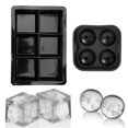 thumbnail image 1 of Moldes para cubitos de hielo: juego de moldes para cubitos grandes y esferas grandes, 1 of 5
