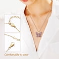 thumbnail image 3 of Collar con colgante de mariposa de 2 piezas, cadena de diamantes de imitación, bonita joyería de mariposa para mujer, collares de mariposa a juego, 3 of 7
