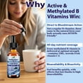 thumbnail image 4 of Methylated B-Complex Liquid Drops | Complete 9-in-1 Formula with Methyl B12 & Methylfolate | for Energy, Mood & MTHFR Support | Includes Choline, Inositol, TMG | Vitaplynxera, 2 fl oz, 4 of 10
