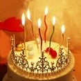 thumbnail image 4 of kurtrusly Curved gold-plated colorful birthday cake candles, 4 of 9
