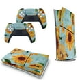 thumbnail image 5 of Watercolor Sunflowers And Butterflies PS5/PS5 Pro/PS5 Slim Digital Disc Skin Sticker For Console And Controller Skins, 5 of 7