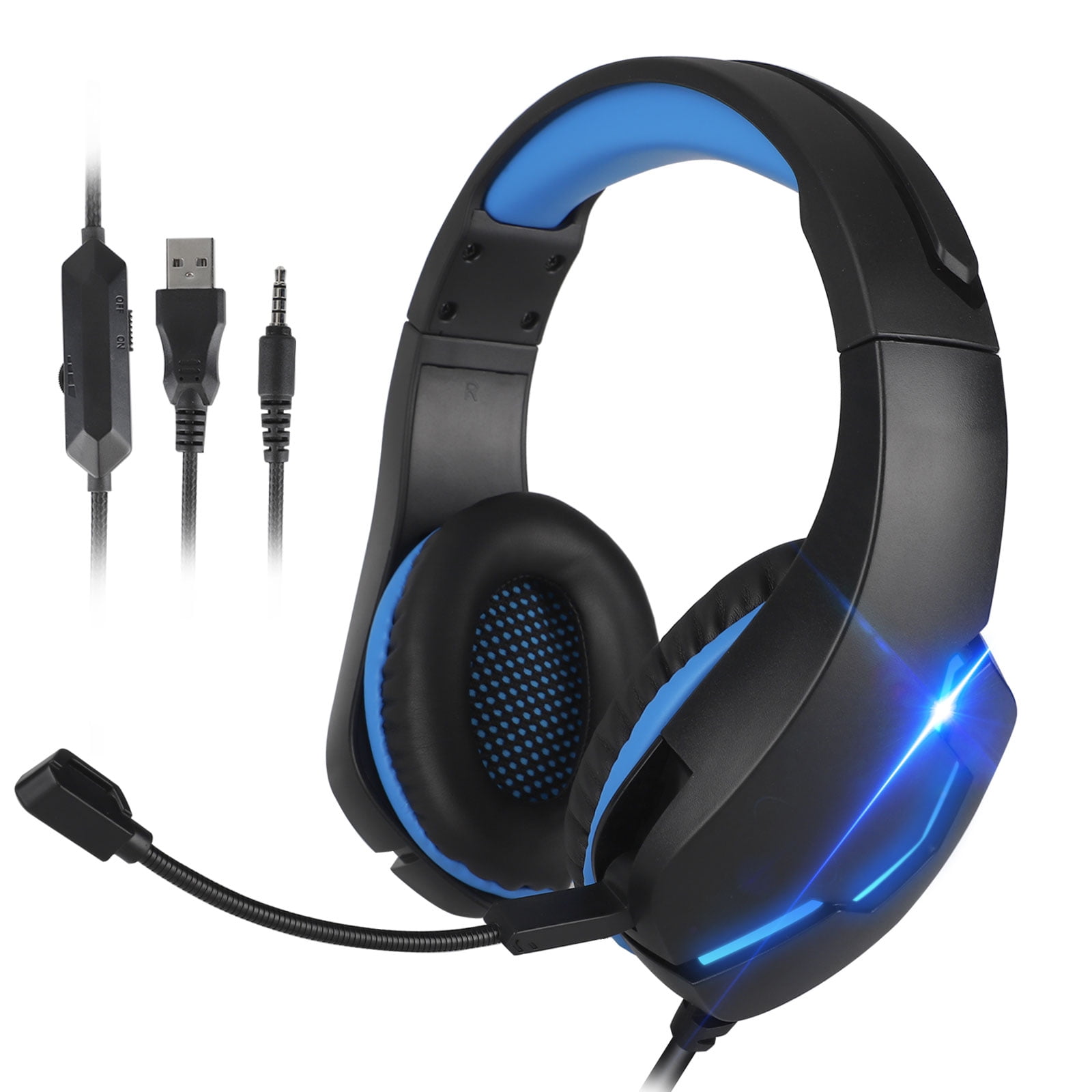 Tsv J10 Over Ear Gaming Headset For Pc Ps4 Xbox One Nintendo Switch Gaming Pc Headphones With 3d Stereo Surround Sound Noise Cancelling Mic Soft Memory Earmuff Led Light Fits For Tsv J10 Over Ear Gaming Headset For Pc Ps4 Xbox One Nintendo Switch Gaming Pc Headphones With 3d Stereo Surround Sound Noise Cancelling Mic Soft Memory Earmuff Led Light Fits For