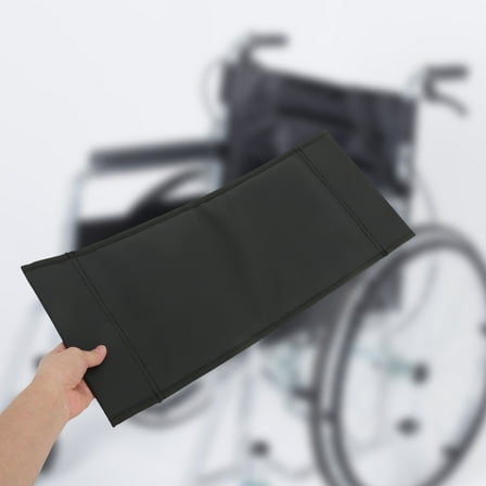 QIFULL Wheelchair Parts Replacements Back Support Black PVC 1Pcs