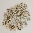 thumbnail image 2 of Fairnull 100 Pcs Mixed Wood Alphabet Letters Numbers Button DIY Craft Sewing Scrapbooking, 2 of 9