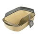 thumbnail image 2 of Caja de arena para gatos, bacinilla, suministros resistentes a las manchas, protector antidispersión de plástico desmontable Amarillo, 2 of 9