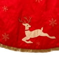 thumbnail image 3 of Kurt Adler TS0252 Jupe de Renne en Patchwork de 54 Po & 44; Rouge & Tan, 3 of 4