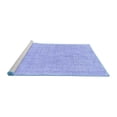 thumbnail image 2 of Ahgly Company Machine Washable Indoor Rectangle Oriental Blue Industrial Area Rugs, 4' x 6', 2 of 4