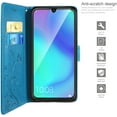 thumbnail image 3 of Huawei Mate50pro Case, Retro Design PU Leather Wallet Protective Case [Video Stand Function] [Credit Ticket Card Holder] Flip Case for Huawei Mate50pro Blue, 3 of 5