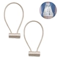 thumbnail image 2 of 2 uds. Clips magnéticos para sujetar cortinas, cuerda hacia atrás, hebillas para sujetar cortinas, carpetas para cortinas, para decoración del hogar, cafetería, oficina Adepaton 2034746-2, 2 of 9