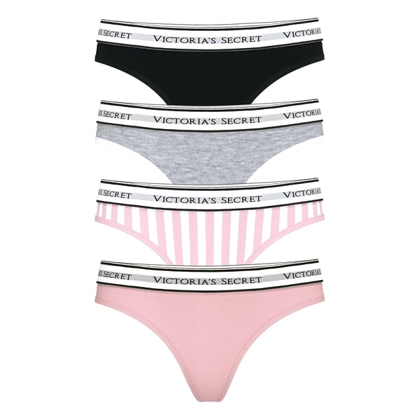 Pack de 5 Tangas de Algodón con Logo Victoria's Secret para Mujer XL