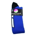 thumbnail image 2 of Soccer Socks with Soccer Ball Logo Over the Calf (Royal/Black/White, Large), 2 of 2