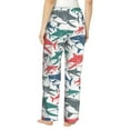 thumbnail image 3 of Daiia Colorful Shark Women's Sleep Pant with Pockets and Drawstring,Pajama Pants-XX-Large, 3 of 9