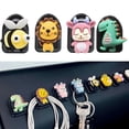 thumbnail image 2 of 2Pcs Gancho De Coche Asiento Respaldo De Dibujos Animados Mini Creativo Lindo Pegajoso Multifuncional Interior Accesorios Hogar, 2 of 4
