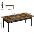 thumbnail image 2 of Tribesigns Conference Table, Rectangular Meeting Table for 4-6 People, Modern Business Seminar Table for Office, Brown, 2 of 5