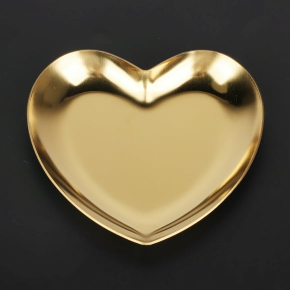 Heart Shaped Stainless Steel Fruit Tray Jewelry Organizer for Home Decor