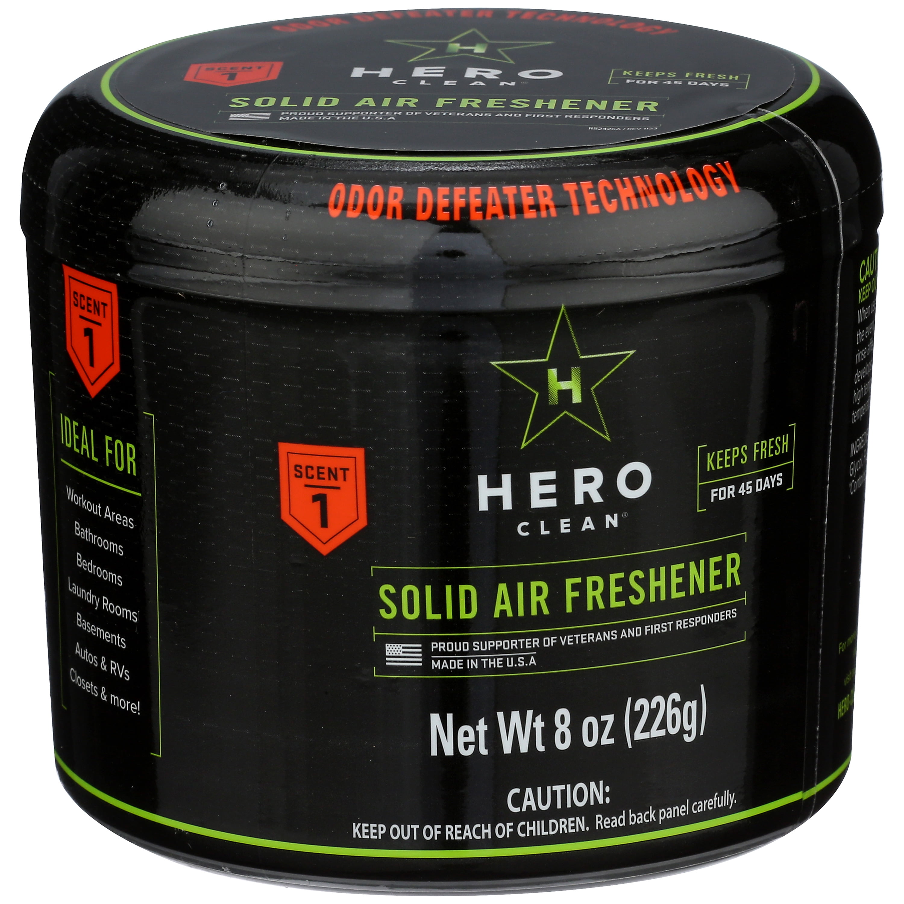 (5 pack) Hero Clean Solid Air Freshener, Scent 1, 8-Ounce