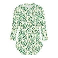 thumbnail image 6 of Dasayo Boho Womens Tops 3/4 Sleeve Summer Tropical Smocked Blouses Women's Blouses L, 6 of 7