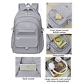 thumbnail image 4 of AoDai School Backpack for College High Middle School Fashion Student bag, Cute Aesthetic Teen Bookbag for Teens Women, Beige, 4 of 7