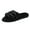 Black, variant on Gubotare Isotoner Slippers Women Women's Plush Fuzzy Slip on Indoor Outdoor Winter House Slippers,Black 10.5