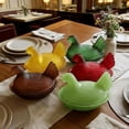thumbnail image 6 of Vintage Glass Hen on Nest Candy Dish with Lid, Chicken-Shaped Crystal Glass Jar for Snacks, Dessert, Cookies, Home Kitchen Tabletop Decor, 6 of 6
