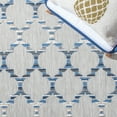 thumbnail image 4 of SAFAVIEH Cabana Burke Geometric Indoor/Outdoor Area Rug, Grey/Blue, 5'3" x 7'7", 4 of 8