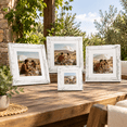12X12 Distressed White Picture Frame Set of 4 for Tabletop and Wall ...