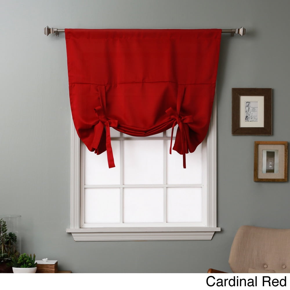 Aurora Home Solid Insulated 63inch Blackout Tie Up Shade