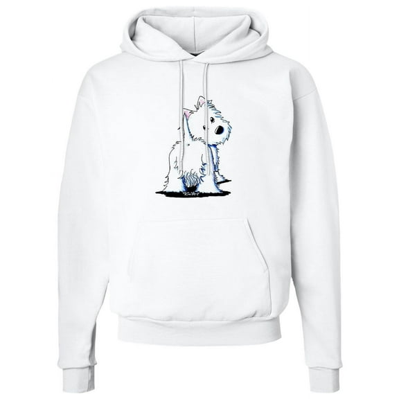 Inktastic Fluffybutt Westie Adult Hoodie Sweatshirt