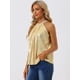 thumbnail image 4 of Camiseta sin Mangas con Tirantes para Mujer para Fiesta Club Cóctel Camiseta Brillante con Lentejuelas Oro XL, 4 of 6