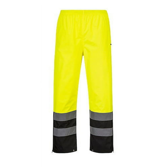 Portwest S587 Hi-Vis Rain Pants-Yellow/Black-XXL