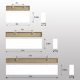 thumbnail image 2 of FuanYuan 3 PACK Wood Wall Shelfves, Floating Shelves for Wall Mounted for Bathroom Kitchen Bedroom Living Room Office, White, 2 of 4