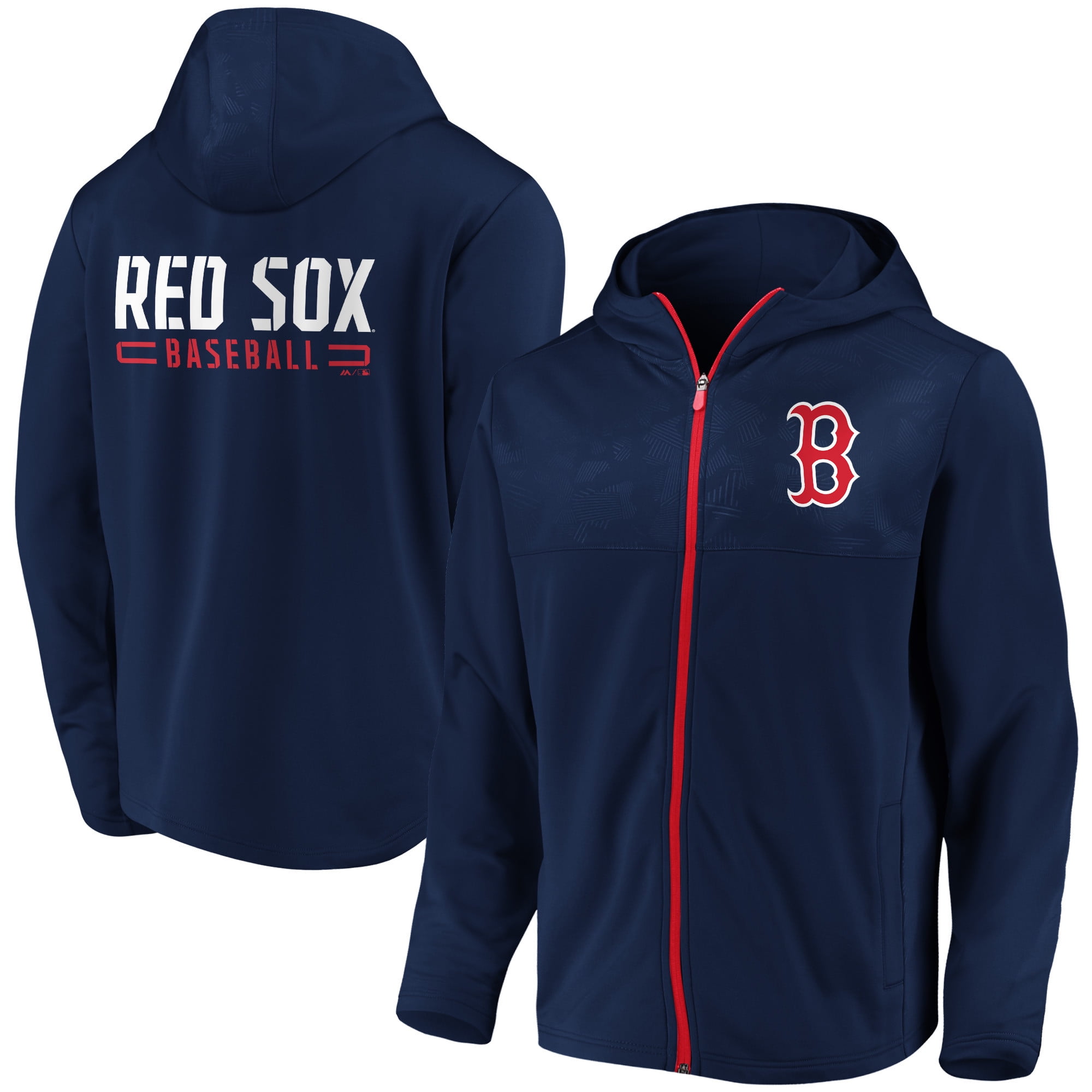 Boston Red Sox Fanatics Branded Defender Primary Logo Full-Zip Hoodie - Navy - Walmart.com